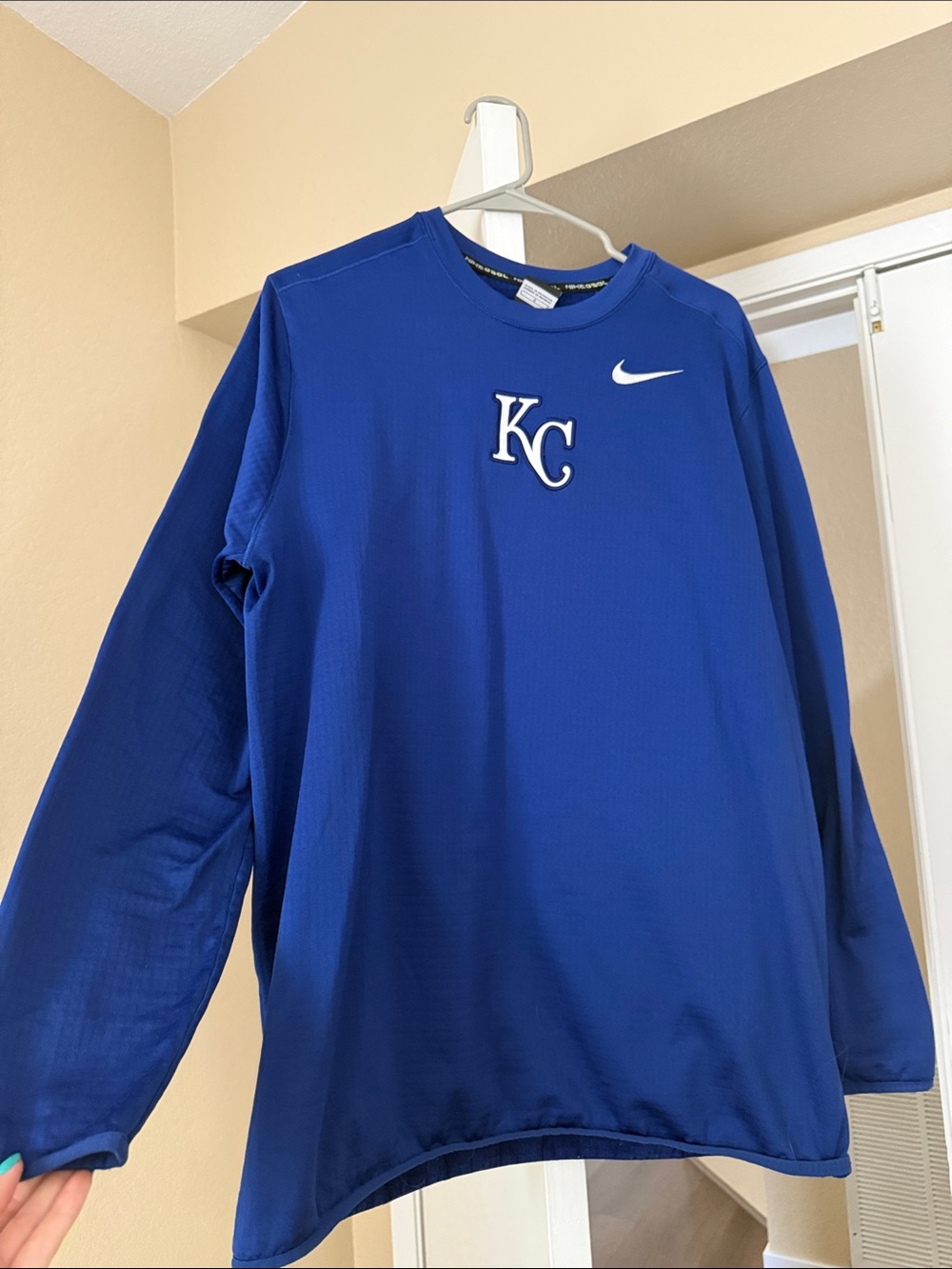 Nike KC Crewneck Sweatshirt - Blue with White Logo